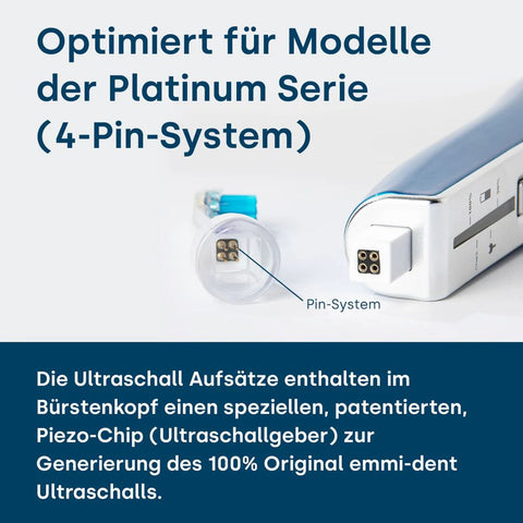 EMMI-DENT têtes de rechange ultrasoniques M2 Wave Platinum (2 pièces)