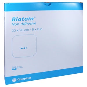 Biatain pansement en mousse 20x20 cm non adhésif (5 pièces)