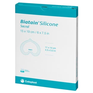 Biatain Silicone pansement en mousse sacrum petit (5 pièces)