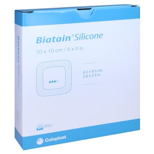 Biatain Silicone pansement en mousse 10x10 cm (10 pièces)