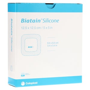 Biatain Silicone pansement en mousse 12,5x12,5 (10 pièces)