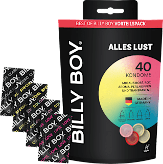BILLY BOY Alles Lust préservatifs, largeur 52 mm à 56 mm (40 pièces)