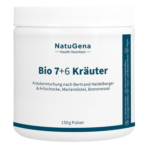 NatuGena Bio 7+6 herbs artichoke + milk thistle vegetable powder (150 g)