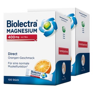 Biolectra Magnésium 400 mg double pack (2 x 100 sticks)