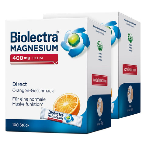 Biolectra Magnésium 400 mg double pack (2 x 100 sticks)