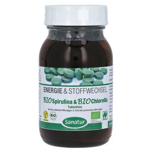 Sanatur Biospirulina & Biochlorella 2in1 comprimés (500 pièces)