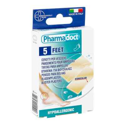 Pharmadoct Pansement pour ampoules hydrocolloïde 3,8x7 cm (5 pièces)