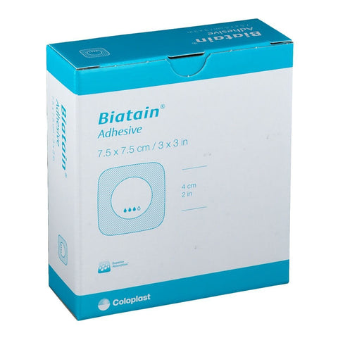 Biatain pansement en mousse auto-adhésif (7,5 x 7,5 cm, 10 pièces)
