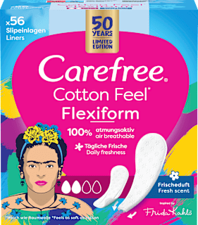 Carefree protège-slips Cotton Feel Flexiform avec parfum frais (56 pièces)