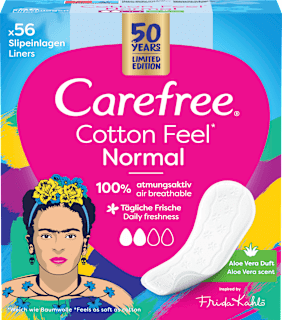 Carefree Protège-slips Cotton Feel Normal avec parfum d'aloe vera (56 pièces)