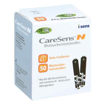 Caresens N bandelettes de test de glycémie auto-codées (50 pièces)