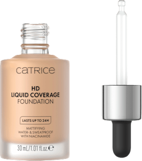 CATRICE Fond de teint liquide HD Coverage 40 Warm Beige (30 ml)