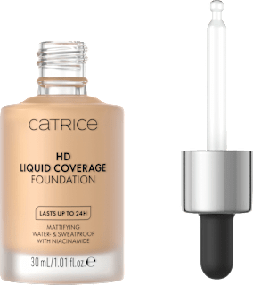 CATRICE Fond de teint liquide HD couvrance waterproof 032 Nude Beige (30 ml)