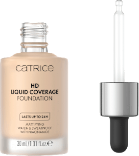 CATRICE Fond de teint liquide HD couvrance imperméable 10 Light Beige (30 ml)