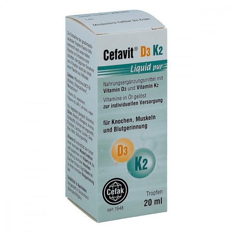 Cefavit D3 K2 Liquid pur gouttes orales (20 ml)