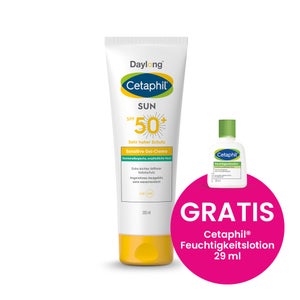 CETAPHIL SUN Sensitive gel-cream SPF 50+ extra-light, non-greasy sun protection (200 ml)