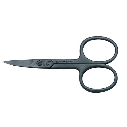 Erbe ciseaux à ongles incurvés, lisses, nickelés - lame creuse, micro-dentelure, inoxydable (1 pièce)