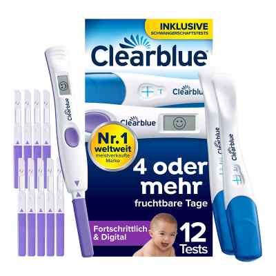 Clearblue test d'ovulation + test de grossesse pack combiné (12 pièces)