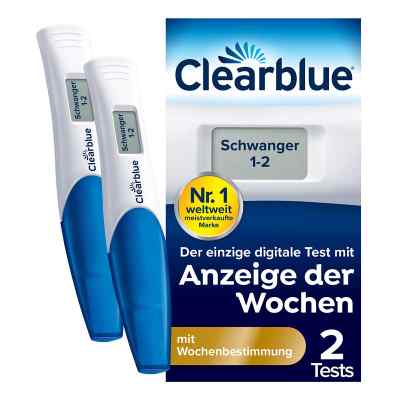 Clearblue Test de grossesse avec détermination des semaines (2 pièces)