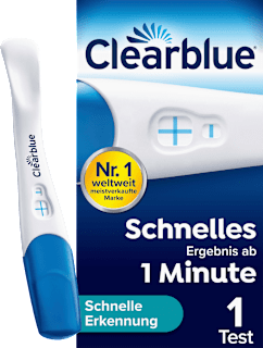 Clearblue Test de grossesse rapide - dès 1 minute (1 pièce)