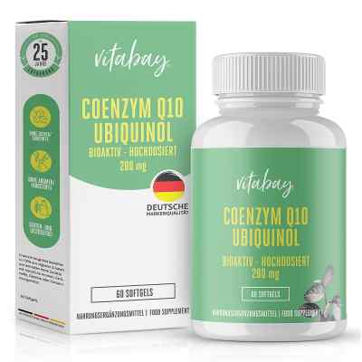 Vitabay Coenzyme Q10 Ubiquinol 200 mg gélules molles bioactives (60 gélules)