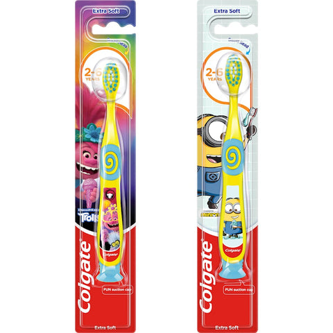 Colgate Minions/Trolls children's toothbrush, 2-6 years extra soft (1 piece)