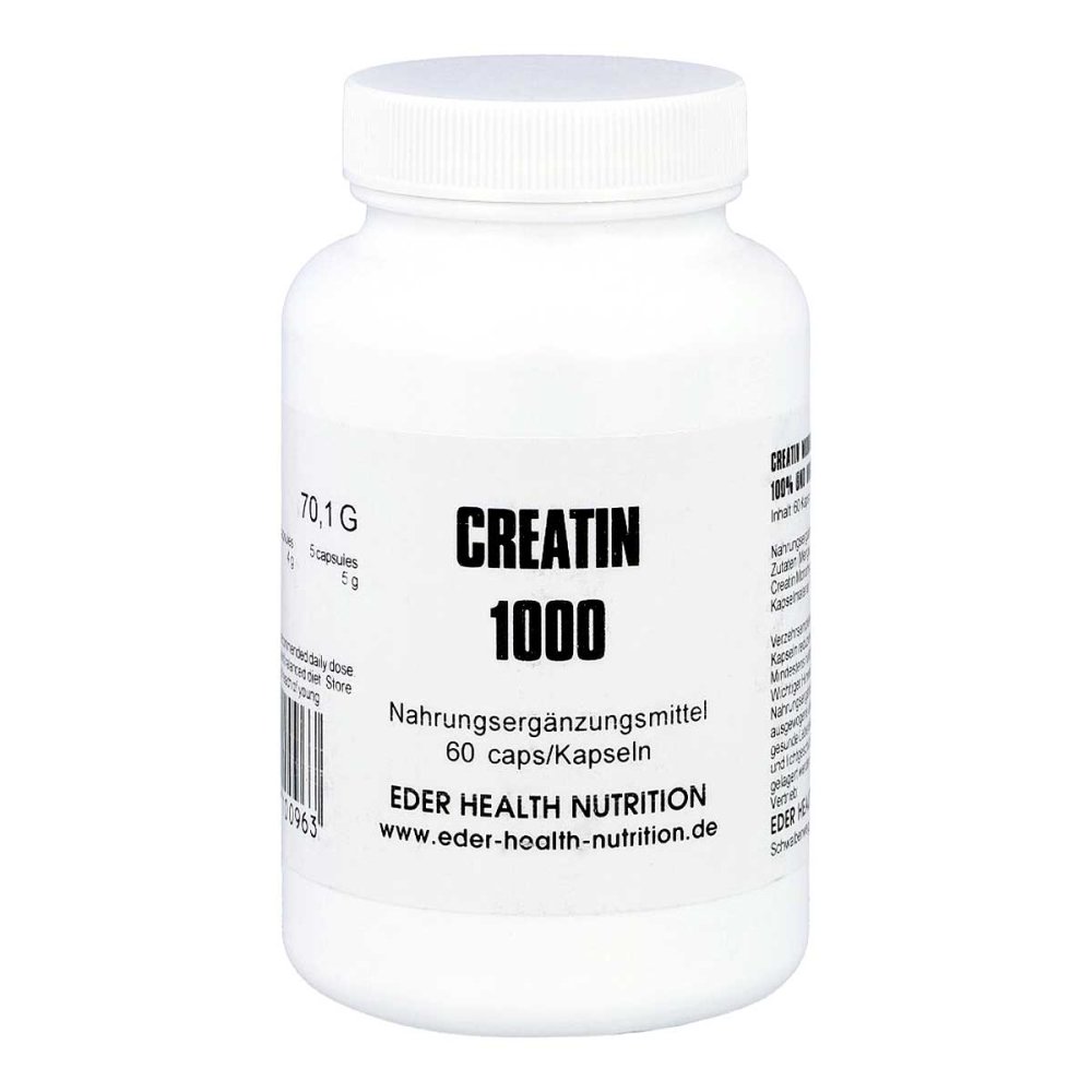 EDER Health Nutrition Creatin 1000 poudre en gélules (60 gélules)