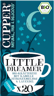 Cupper Tisane 'Little Dreamer' à la camomille, à la mélisse et à la lavande (20 sachets), 30 g