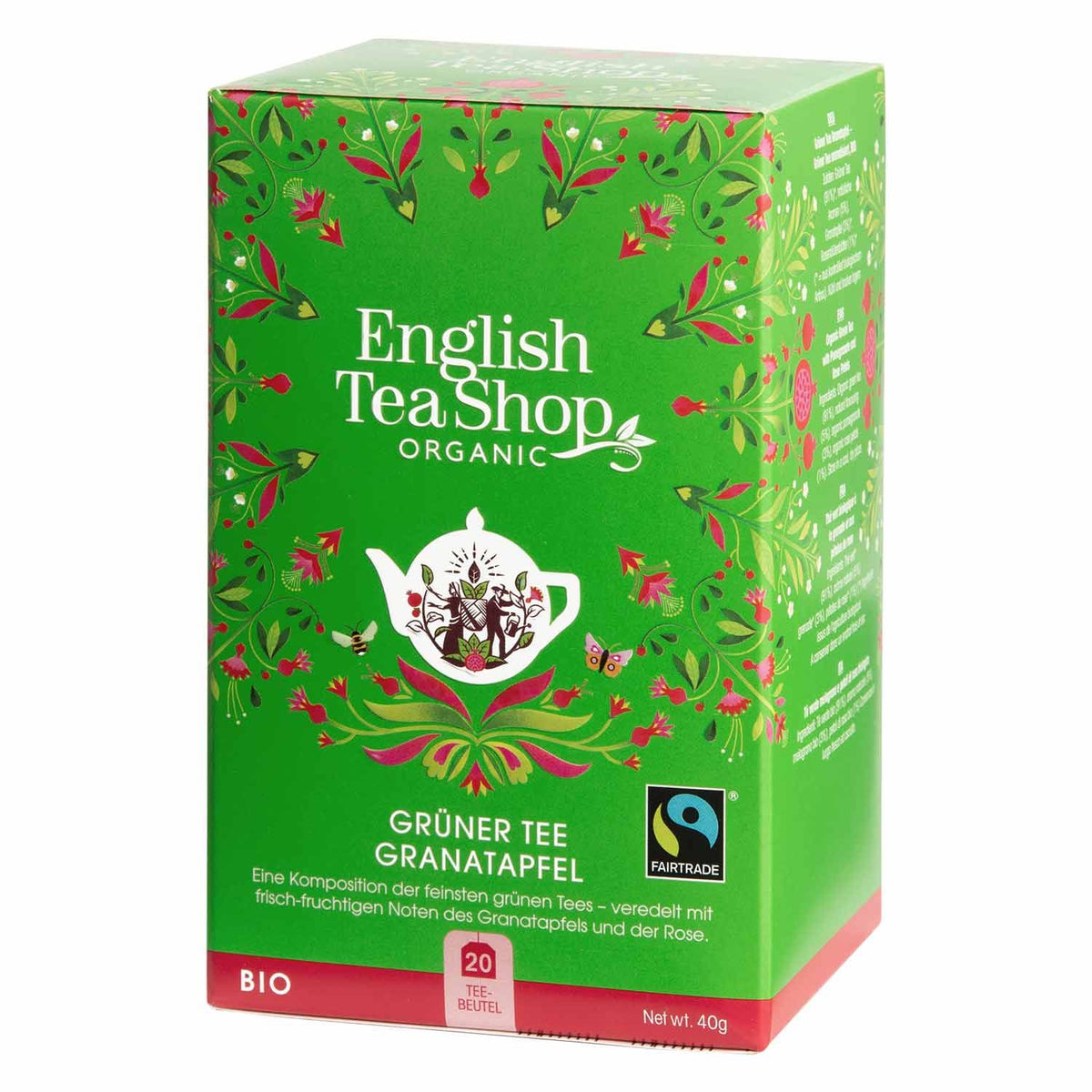 English Tea Shop Thé vert grenade bio (40 g)