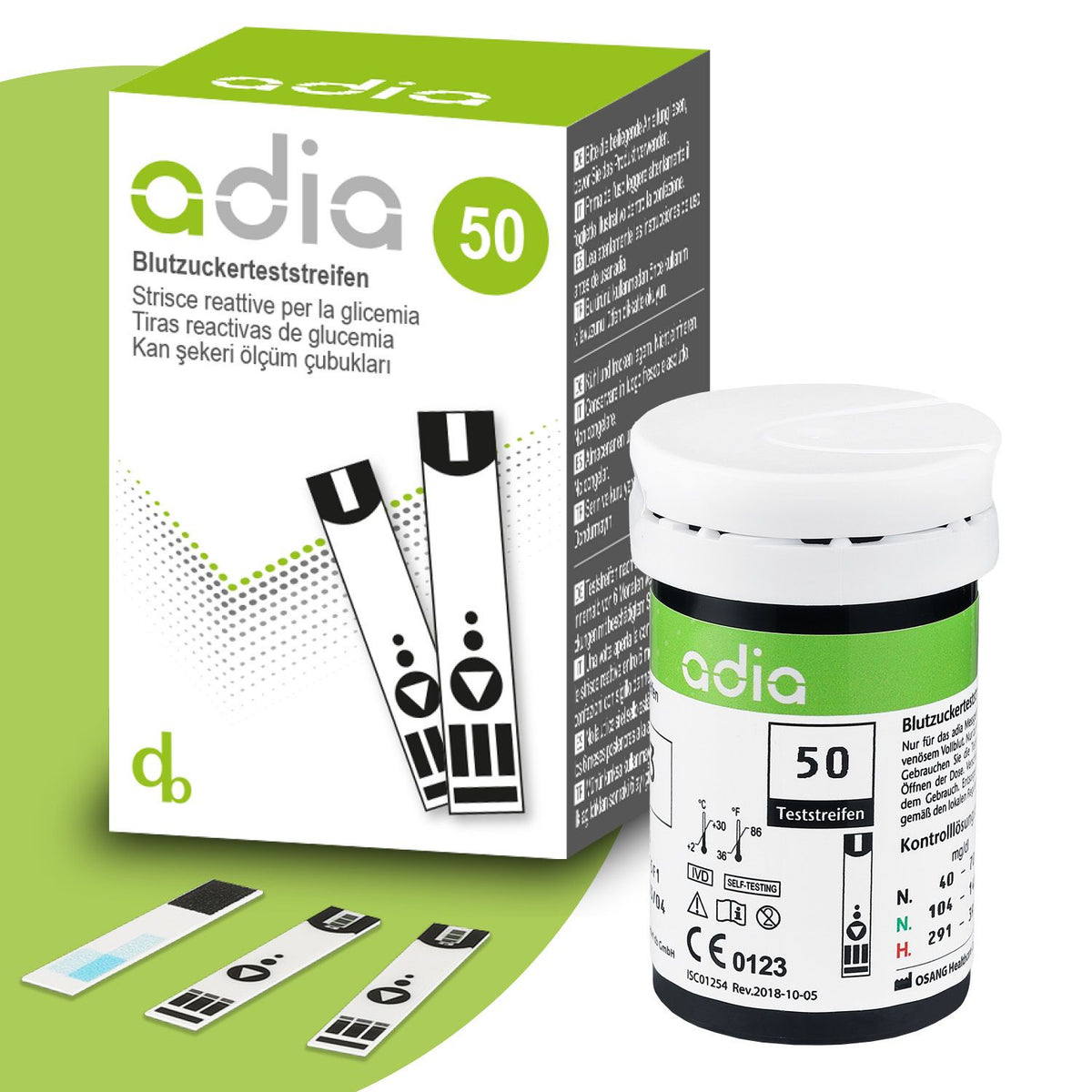 adia bandelettes de test de glycémie (50 pièces)