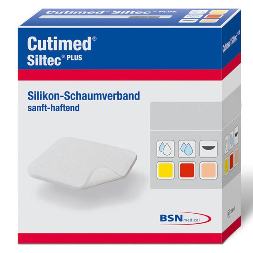 Cutimed® Siltec Plus 5 cm x 6 cm (12 pièces)