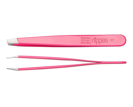 nippes Solingen pince à épiler cosmétique oblique inox rose (1 pièce)