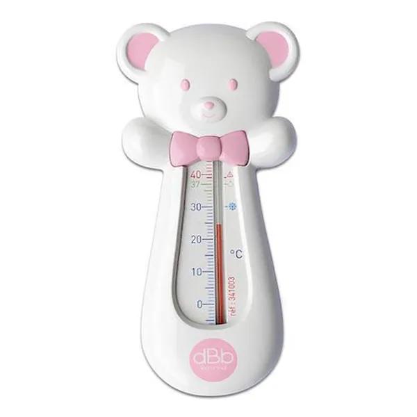 dBb Remond Thermomètre de bain flottant Forme Ourson Coloris rose