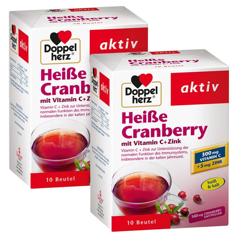 Doppelherz DH aktiv Cranberry chaud Vitamine C + Zinc (2x10 sticks)