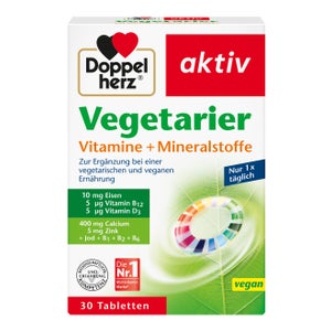 Doppelherz Vegetarian Vitamins+Minerals tablets (30 pieces)