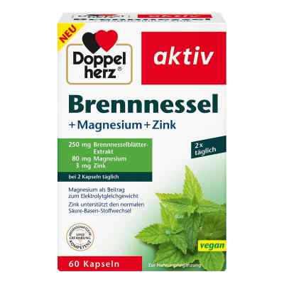 Doppelherz Ortie+magnésium+zinc gélules (60 pièces)