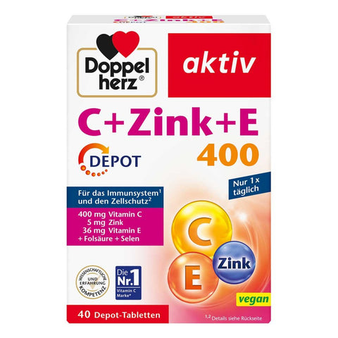 Doppelherz C + Zinc + E Depot tablets (40 pieces)