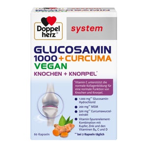 Doppelherz Glucosamin 1000+curcuma vegan (60 gélules)