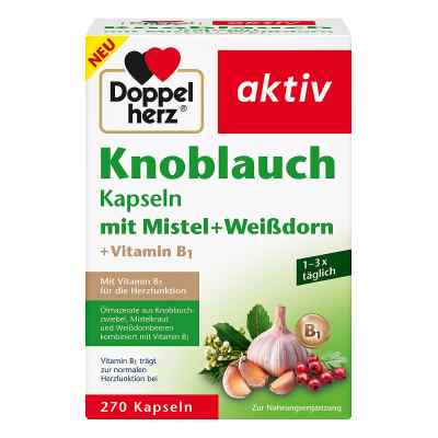 Doppelherz Ail Gui + Aubépine + Vitamine B1 (270 gélules)