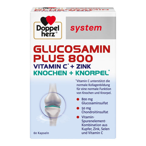 Doppelherz system Glucosamin Plus 800 avec glucosamine + chondroïtine (60 gélules)