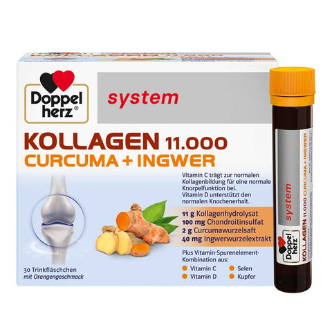 Doppelherz system Collagen 11,000 Turmeric + Ginger (30x25 ml)