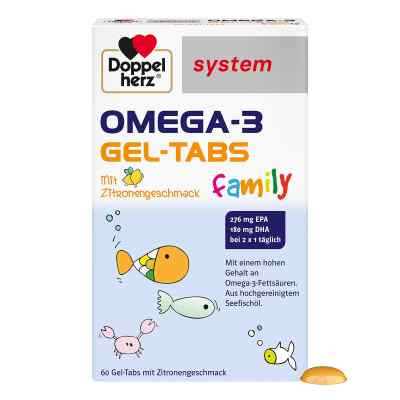 Doppelherz system Omega-3 family comprimés à croquer (60 pièces)