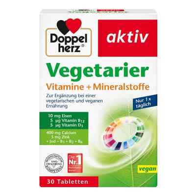 Doppelherz Végétariens Vitamines+minéraux comprimés (30 pièces)