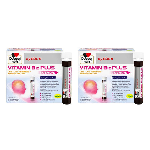 Doppelherz Vitamin B12 Plus System oral vials (2x30x25 ml)