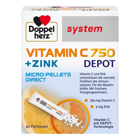 Doppelherz Vitamin C 7 500 Depot system granules (20 count)