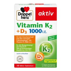 Doppelherz aktiv Vitamin K2 + D3 1000 IU (30 tablets)