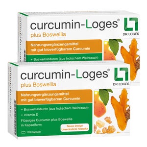 Pack double curcumin-Loges plus Boswellia 2x120 pièces