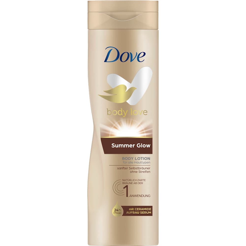Dove Body love summer glow lotion pour le corps (250 ml)