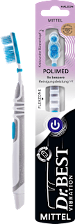 Dr. BEST Brosse à dents à batterie Polimed moyenne, 1 pièce
