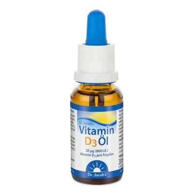 Dr. Jacob's huile de vitamine D3 640 gouttes 800 UI D3 végétarien (20 ml)